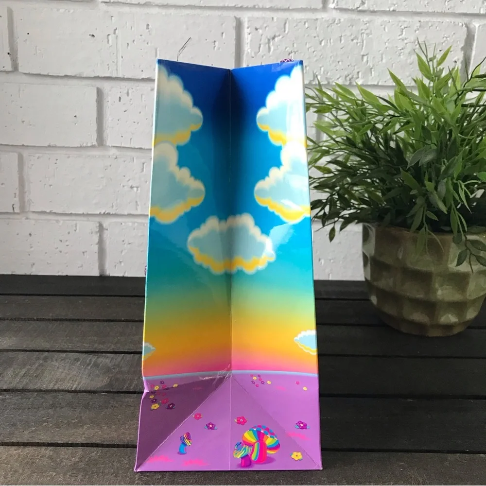 Lisa Frank Vintage Gift Bag Rainbow Chaser & Lollipop with Name Tag